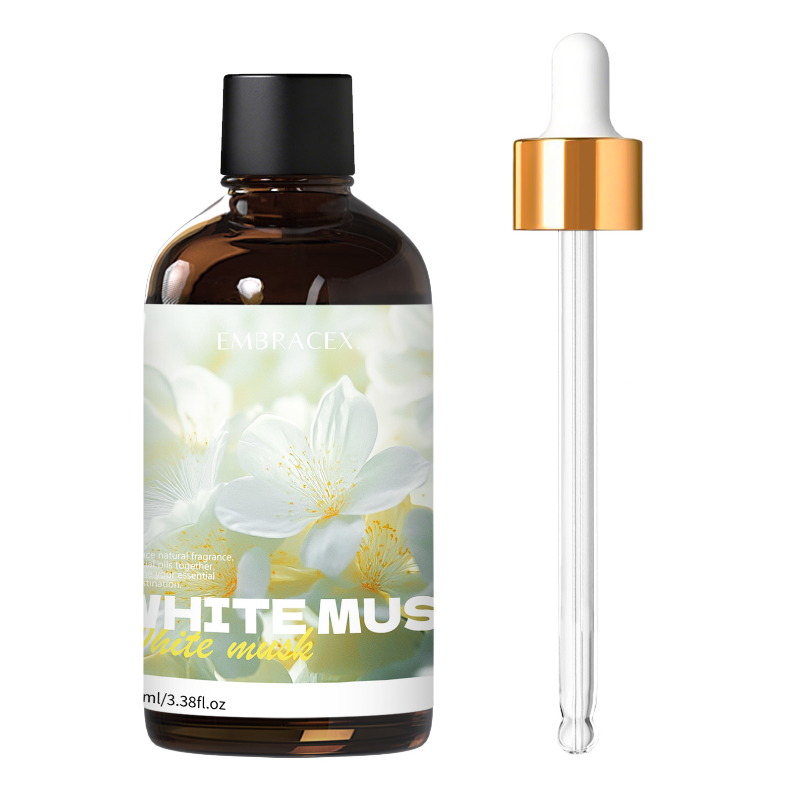 Candle Supplies Fragrance Oil - 100ml Beyaz Misk Esansiyel Yağları, Difüzörler,