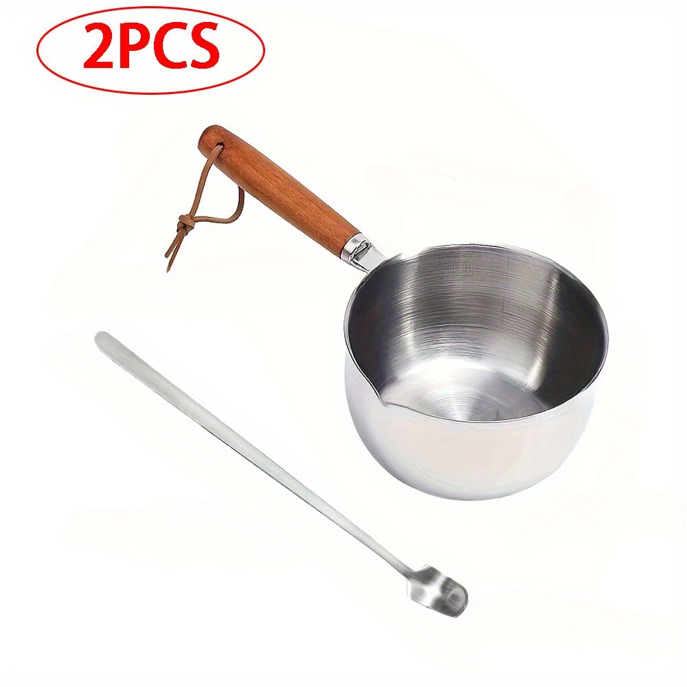 2 ADET/SET Ahşap Saplı Balmumu - Wax Melting Pot incelemesi ve fiyatı